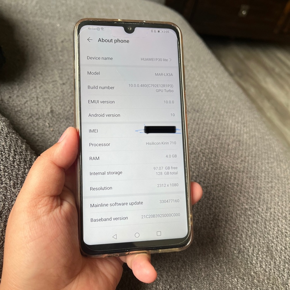 Huawei P30 Lite unlocked 128gbs storage
